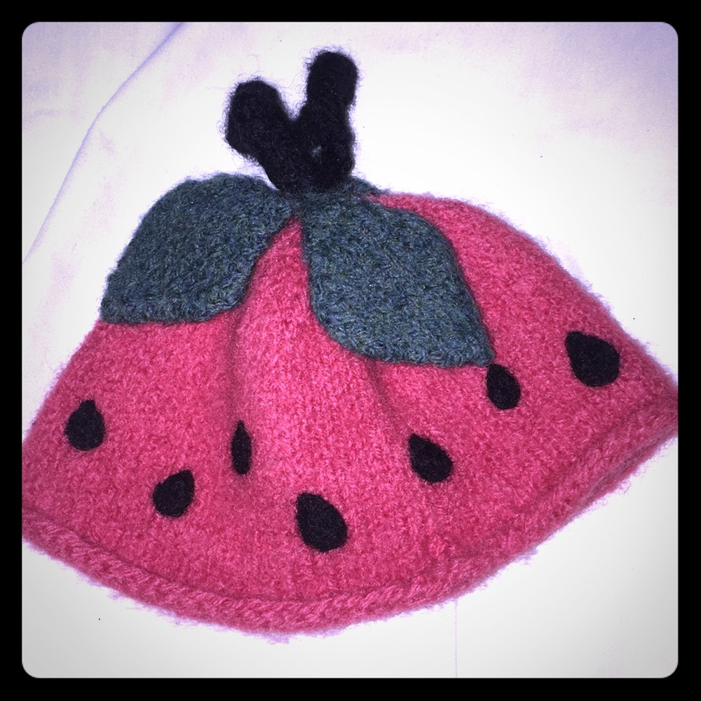 Hand knitted winter hat